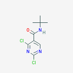 5-Pyrimidinecarboxamide, 2,4-dichloro-N-(1,1-dimethylethyl)-结构式