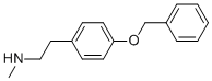 Chemical structure of 2-(4-(Benzyloxy)phenyl)-N-methylethanamine