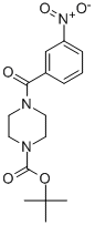 Structure of TERT-BUTYL 4-(3-NITROBENZOYL)TETRAHYDRO-1(2H)-PYRAZINECARBOXYLATE