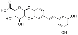 Structure of TRANS-RESVERATROL 4-O-BETA-D-GLUCURONIDE