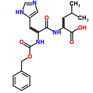 Structure of N-[(benzyloxy)carbonyl]histidylleucine