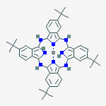 Structure of zinc 2,9,16,23-tetra-tert-butyl-29H,31H-phthalocy