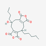 Structure of (4S,10R)-10-Butyl-5,9,10,11-tetrahydro-10-hydroxy-4-pentyl-1H-cyclonona[1,2-c:5,6-c]difuran-1,3,6,8(4H)-tetrone