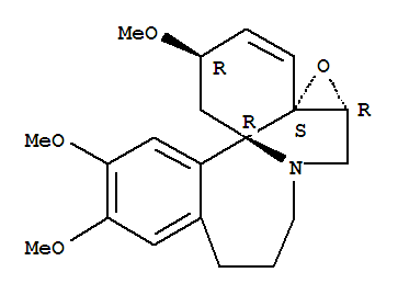 Structure of C-Homoerythrinan, 1,2-didehydro-6,7-epoxy-3,15,16-trimethoxy-, (3beta, 6xi)-