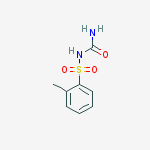 Structure of N-Carbamoyl-2-methyl benzene sulfonamide