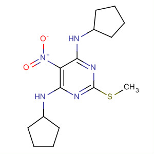 Structure of 4,6-Pyrimidinediamine, N~4~,N~6~-dicyclopentyl-2-(methylthio)-5-nitro-