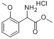 Structure of AMINO-(2-METHOXY-PHENYL)-ACETIC ACID METHYL ESTER HYDROCHLORIDE