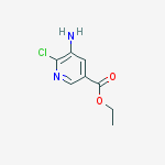 3-Pyridinecarboxylic acid, 5-amino-6-chloro-, ethyl ester结构式