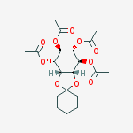 1,2-Cyclohexylidene Tetra-O-acetyl myo-Inositol结构式