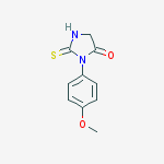 3-(4-Methoxyphenyl)-2-thioxoimidazolidin-4-one结构式