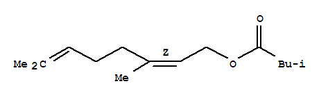 Structure of NERYL-iso-VALERATE