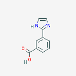 3-(1H-Imidazol-2-yl)benzoic acid结构式