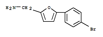 Structure of 5-(4-BROMOPHENYL)-2-FURYL]METHYLAMINE HYDROCHLORIDE