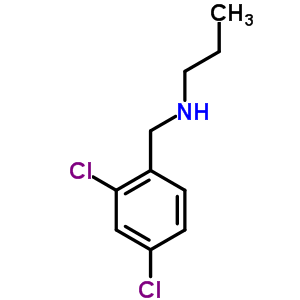 N-(2,4-dichlorobenzyl)propan-1-amine结构式