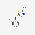 1,3,4-Thiadiazol-2-amine, 5-[(2-fluorophenyl)methyl]-结构式