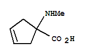Structure of 3-Cyclopentene-1-carboxylicacid, 1-(methylamino)-