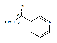 3-Pyridinemethanol, a-(bromomethyl)-, (aR)-结构式