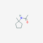 N-(1-methylcyclopentyl)acetamide结构式