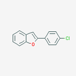 Structure of Benzofuran, 2-(4-chlorophenyl)-