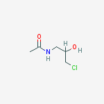 1-acetamido-2-hydroxy-3-chloropropane结构式