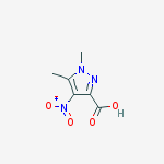 1,5-Dimethyl-4-nitro-1 H -pyrazole-3-carboxylic acid结构式
