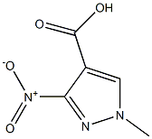 1H-Pyrazole-4-carboxylic acid, 1-methyl-3-nitro-结构式