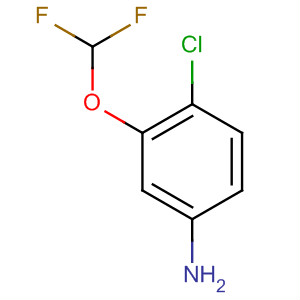 Structure of Benzenamine, 4-chloro-3-(difluoromethoxy)-