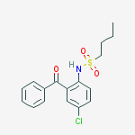Structure of N-(2-Benzoyl-4-chlorophenyl)butane-1-sulfonaMide