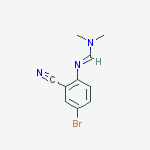 N'-(4-Bromo-2-cyanophenyl)-N,N-dimethylformimidamide结构式