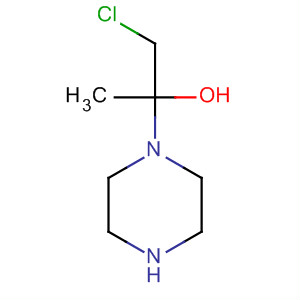 Structure of 1-Piperazineethanol, a-(chloromethyl)-