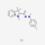 Chemical structure of Basic Yellow  29