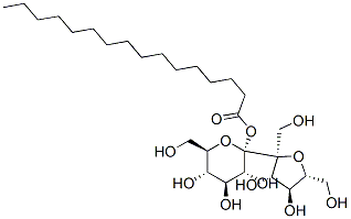 Structure of alpha-d-Glucopyranoside, beta-d-fructofuranosyl, hexadecanoate