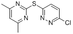 3-CHLORO-6-[(4,6-DIMETHYLPYRIMIDIN-2-YL)THIO]PYRIDAZINE结构式