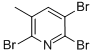2,5,6-三溴-3-甲基吡啶结构式