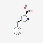 (2S,4R)-4-Benzylpyrrolidine-2-carboxylic acid结构式