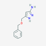 Structure of 1H-Pyrazol-3-amine, 5-[(phenylmethoxy)methyl]-