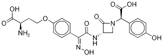 Structure of (3S,αR)-3-[[[4-[(R)-3-Amino-3-carboxypropoxy]phenyl]-[(Z)-hydroxyimino]acetyl]amino]-α-(4-hydroxyphenyl)-2-oxo-1-azetidineacetic acid