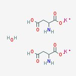 dipotassium,2-amino-4-hydroxy-4-oxobutanoate,hydrate结构式