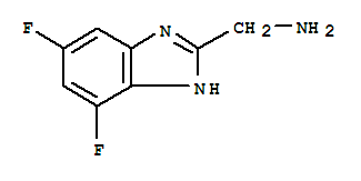 1H-Benzimidazole-2-methanamine,5,7-difluoro-结构式