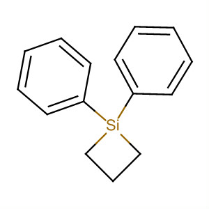 Structure of Silacyclobutane, 1,1-diphenyl-