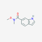 Structure of N-methoxy-N-methyl-1H-Indole-6-carboxamide