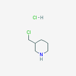 Structure of 3-(chloromethyl)piperidine hydrochloride