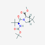 Structure of methyl (1S,2S,5R)-3-[(2S)-2-(tert-butoxycarbonylamino)-3,3-dimeth yl-butanoyl]-6,6-dimethyl-3-azabicyclo[3.1.0]hexane-2-carboxylate<wbr