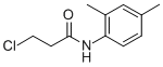 3-氯-N-(2,4-二甲基苯基)丙酰胺结构式