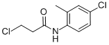 3-chloro-N-(4-chloro-2-methyl-phenyl)propanamide结构式