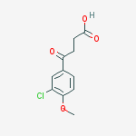 4-(3-chloro-4-methoxyphenyl)-4-oxobutanoic Acid结构式