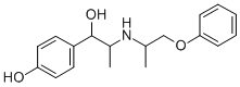 Structure of 1-(4-hydroxyphenyl)-2-(1-methyl-2-phenoxyethylamino)propan-1-ol