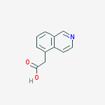 Structure of 2-(isoquinolin-5-yl)acetic acid