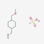 Structure of Cyclohexanemethanol, 4-(methoxymethyl)-, methanesulfonate, trans-