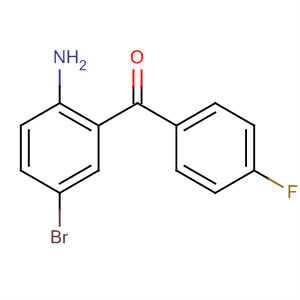 Structure of Methanone, (2-amino-5-bromophenyl)(4-fluorophenyl)-